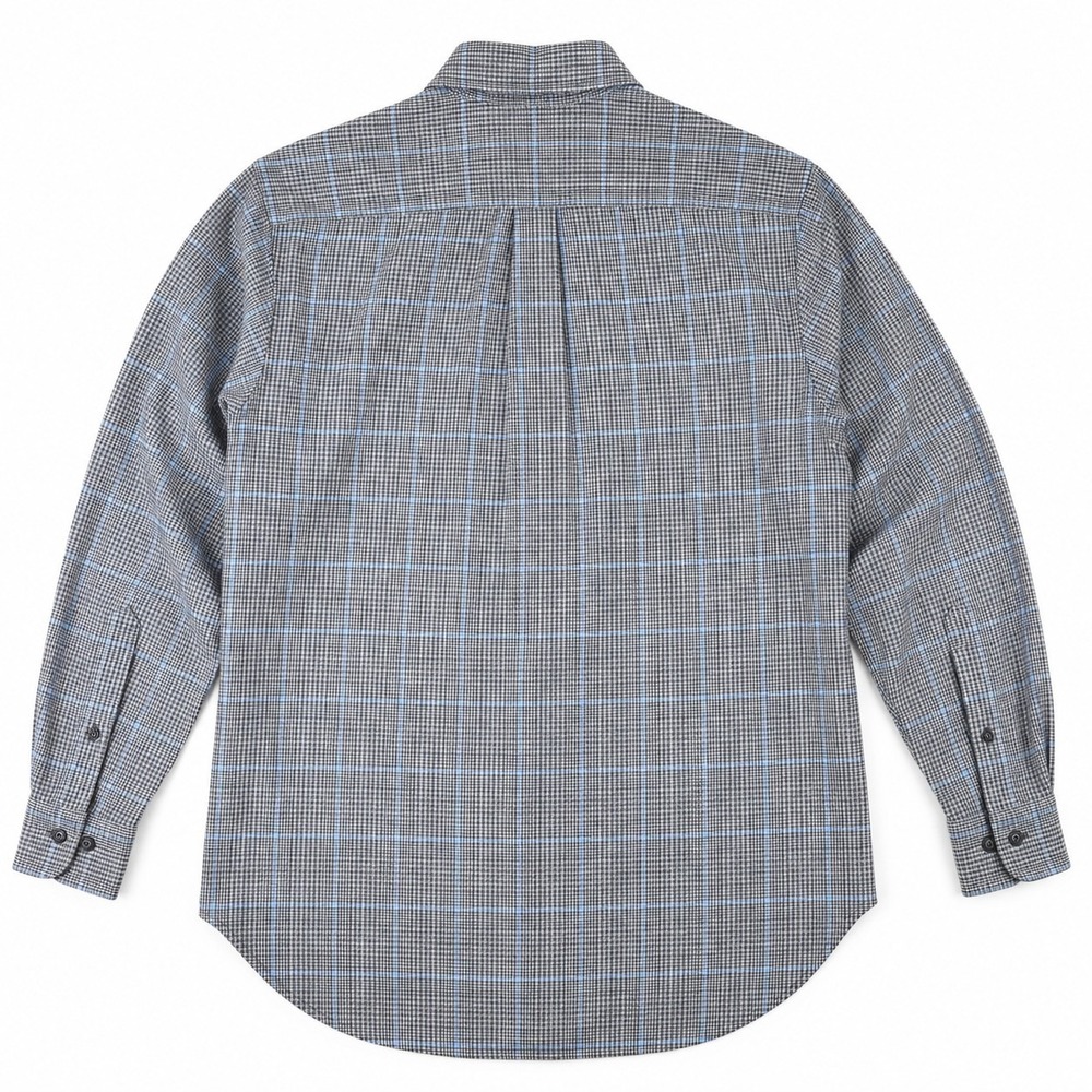 Brooks Brothers Country Club Button Down Shirt Small Saxxon Wool Blend Plaid - Picture 10 of 11
